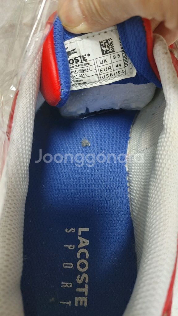 라코스테스니커즈 EUR44 (275-280)--4