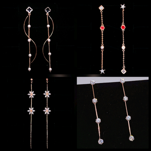 개당만오천,새상품]롱 드롭 925실버 순은 은침 귀걸이