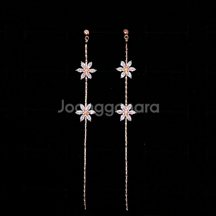 개당만오천,새상품]롱 드롭 925실버 순은 은침 귀걸이--3