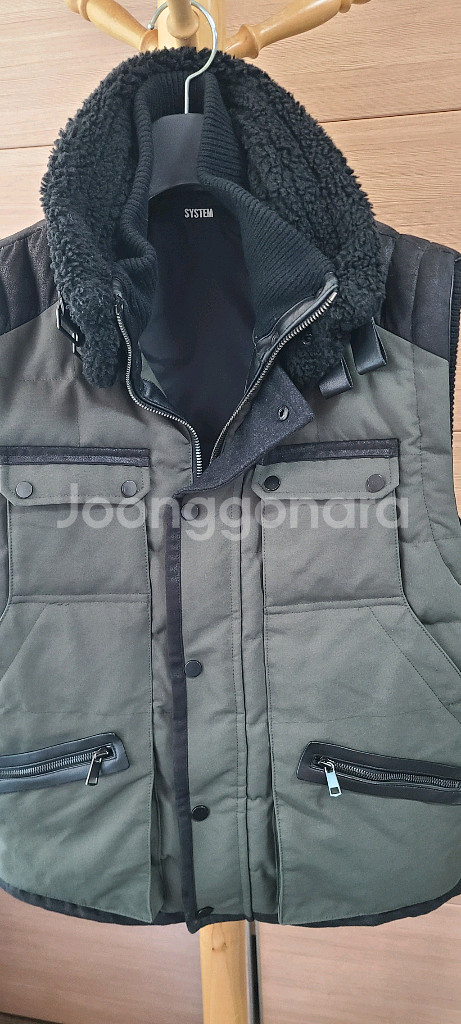한섬 시스템 남성 패딩조끼--1