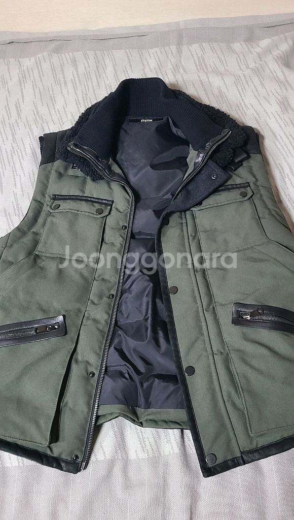 한섬 시스템 남성 패딩조끼--3