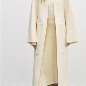 시스템 노카라 캐시미어 코트/사이즈 66 바배 실사있음