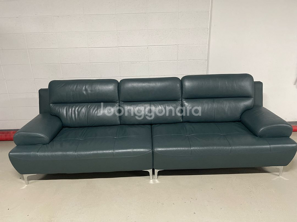 가죽 4인용 소파--0