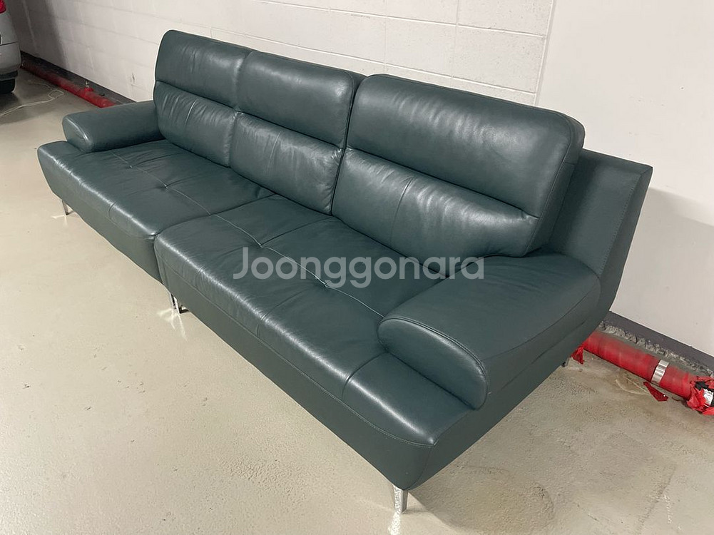 가죽 4인용 소파--1