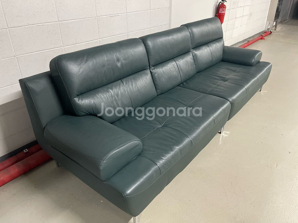 가죽 4인용 소파--2