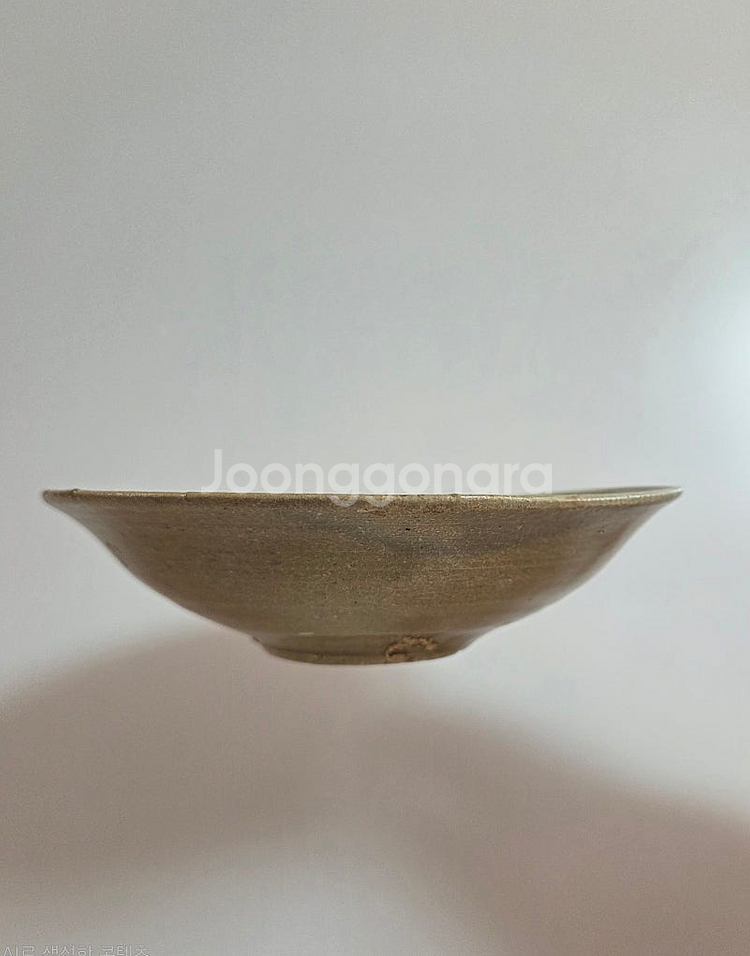 고미술품 고려시대 전기 황청자 접시--1