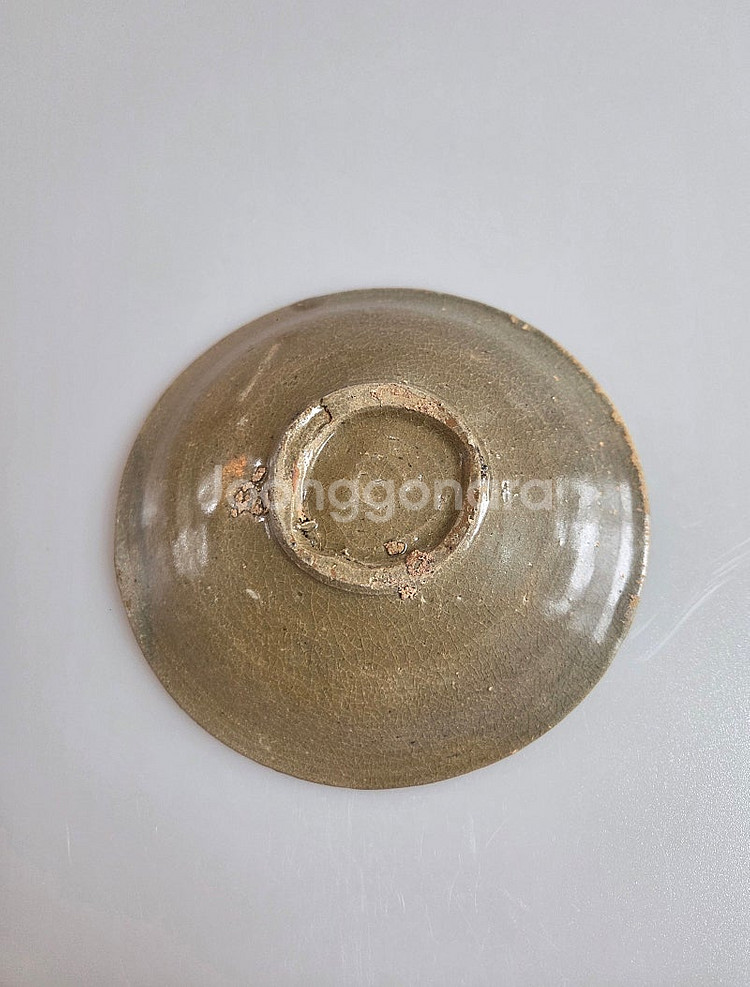 고미술품 고려시대 전기 황청자 접시--4