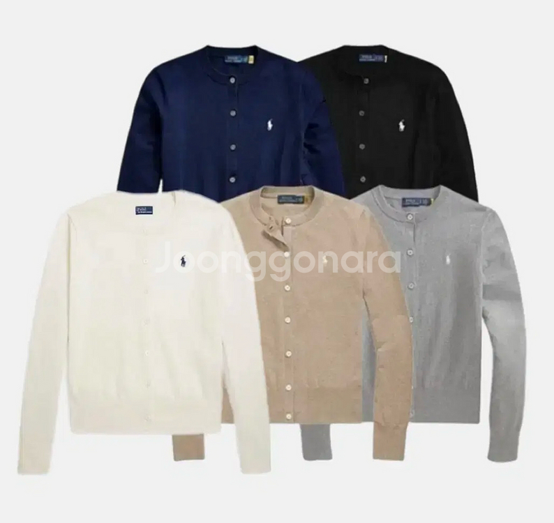 새거) 폴로 랄프로렌 피마코튼 가디건--0