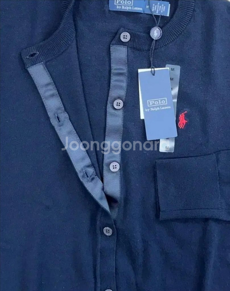 새거) 폴로 랄프로렌 피마코튼 가디건--5