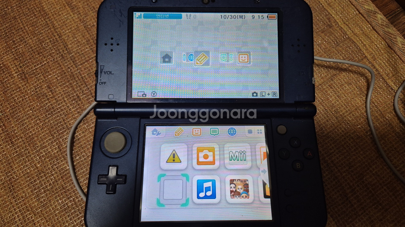 뉴 닌텐도3DS XL 뉴큰다수 메탈릭 블루 팝니다--3