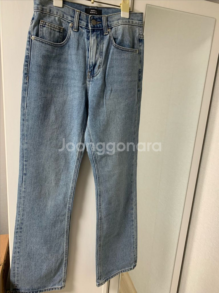 무탠다드 세미 부츠 컷 데님 팬츠라이트 인디고 26사이즈판매--0