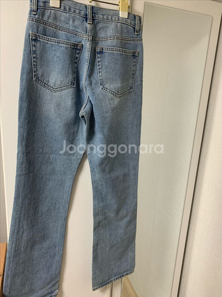 무탠다드 세미 부츠 컷 데님 팬츠라이트 인디고 26사이즈판매--1