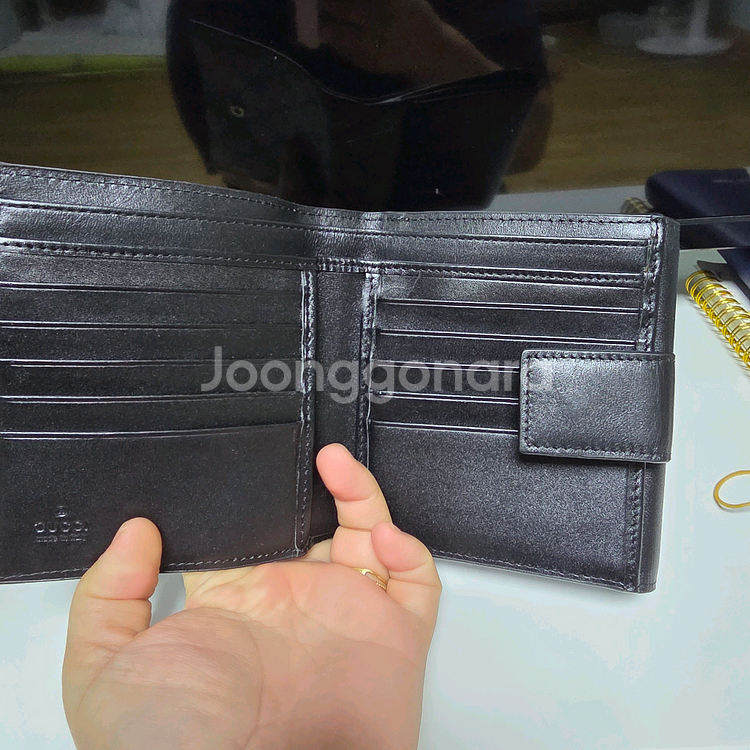 구찌 GG 캔버스 반지갑--1