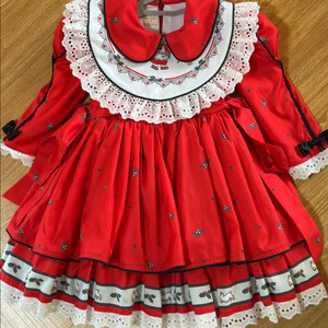 여아 원피스 90 아기 핸드메이드 드레스 핸메 킹덤 스리스마크 원피스 90사이즈