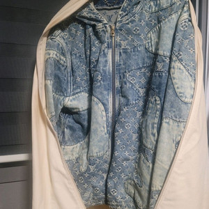 루이비통 니고 데님 후드 자켓