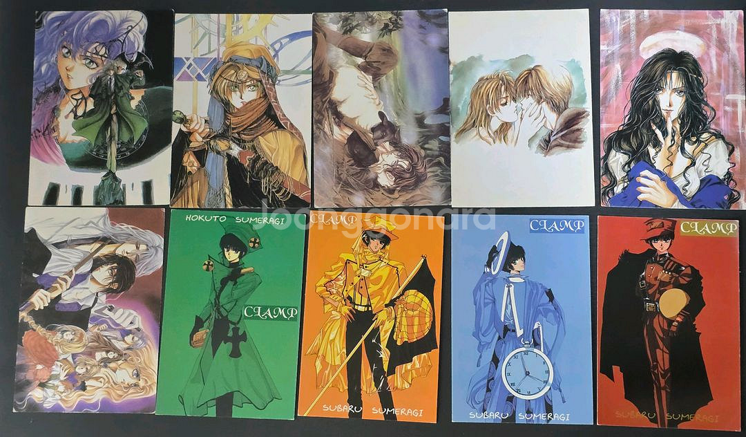 (일괄) 고전엽서 X 천사금렵구 레이어스 스바루 등--1