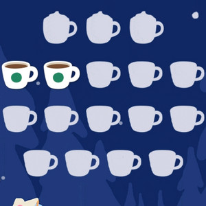 스타벅스 프리퀀시 일반 1장 2700원 총 2장 있음