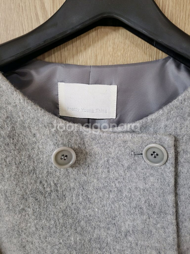 프리티영띵 숏 핸드메이드 코트--5