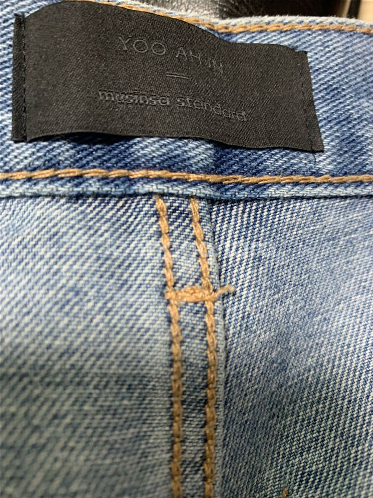 무탠다드 유아인콜라보 와이드데님팬츠26사이즈판매--4