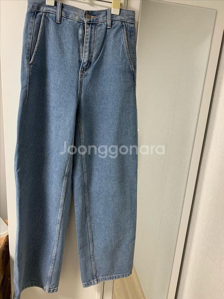 무탠다드 유아인콜라보 와이드데님팬츠26사이즈판매--0