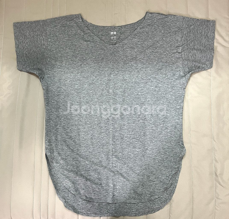 미착용/유니클로 에어리즘 반팔 티셔츠 S--0