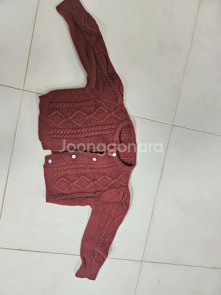 소예 케이블 니트 자켓 가디건 m--0