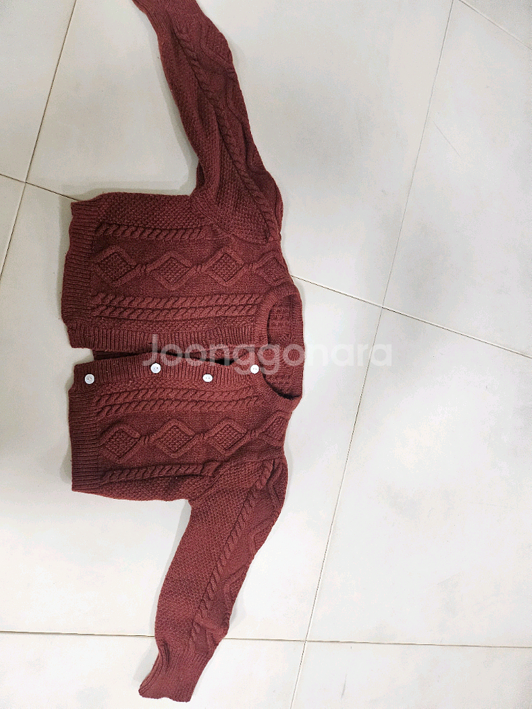 소예 케이블 니트 자켓 가디건 m--1