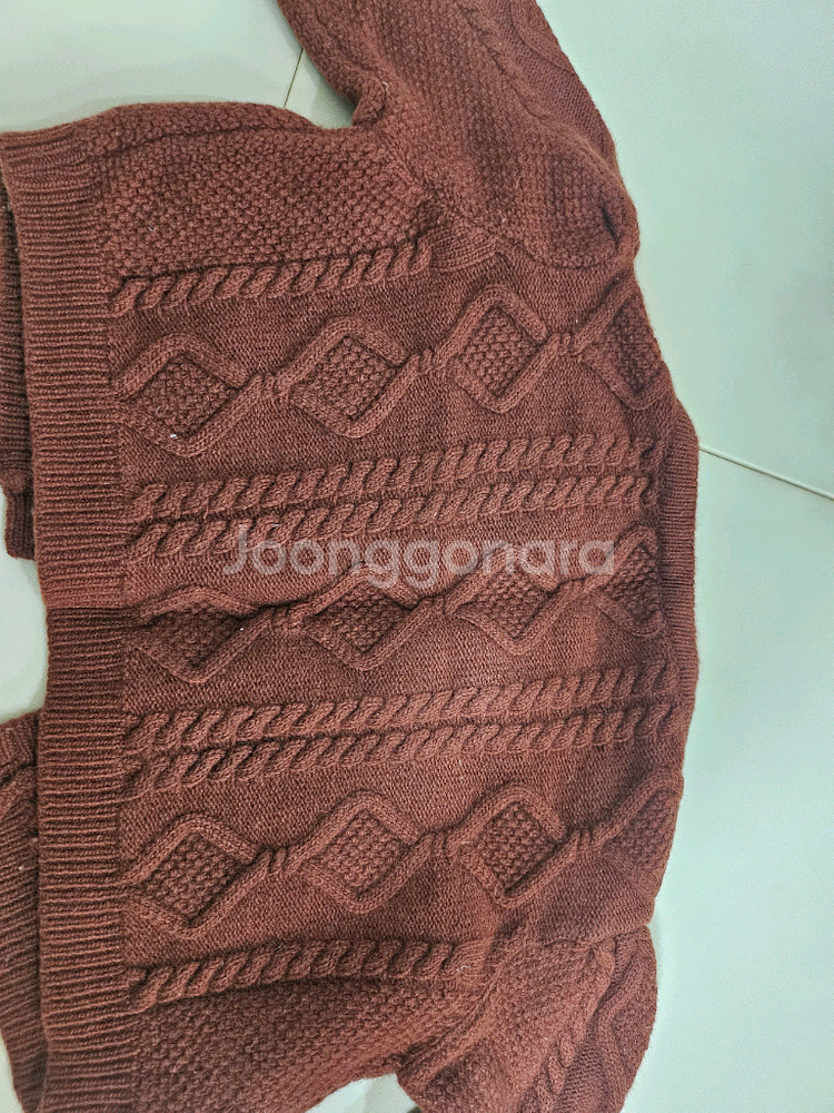 소예 케이블 니트 자켓 가디건 m--4