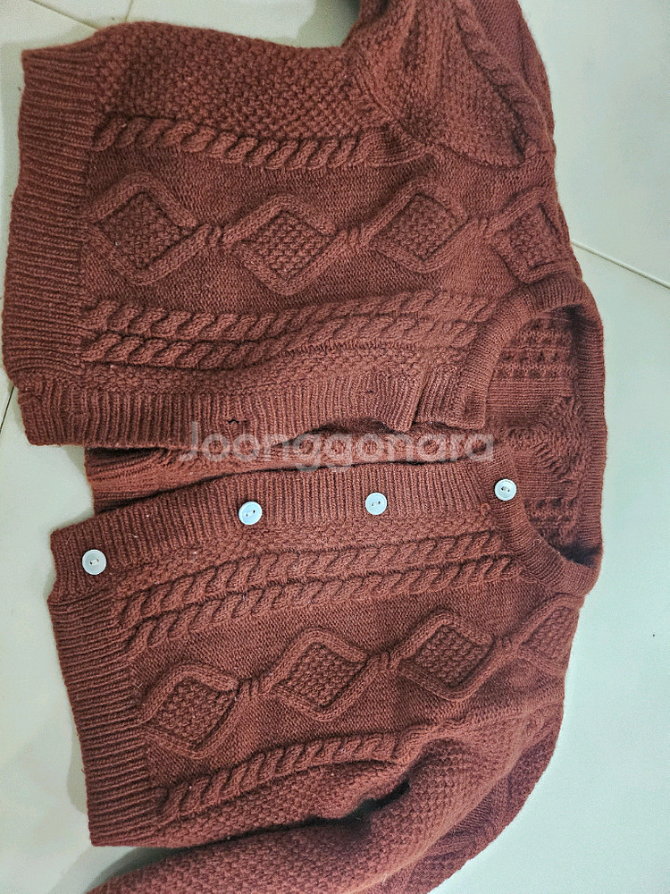 소예 케이블 니트 자켓 가디건 m--3