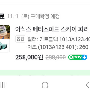 아식스 메타스피드 스카이 파리 런닝화