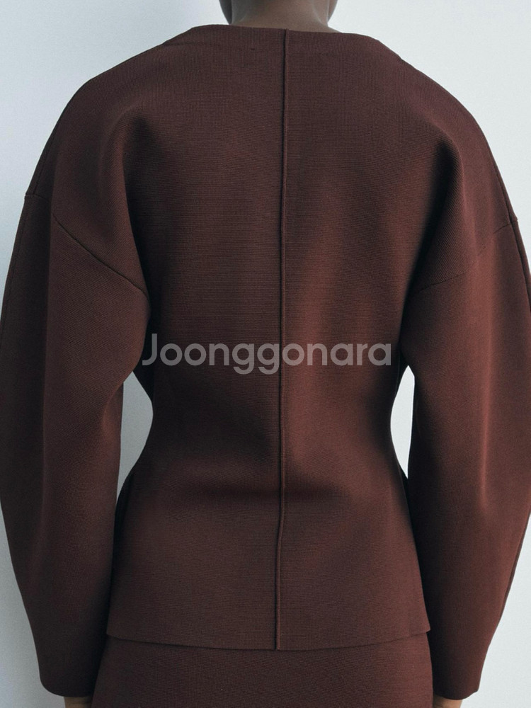 (F) 자라 버클 라인 가디건 소라 한번 잠시 착용--4