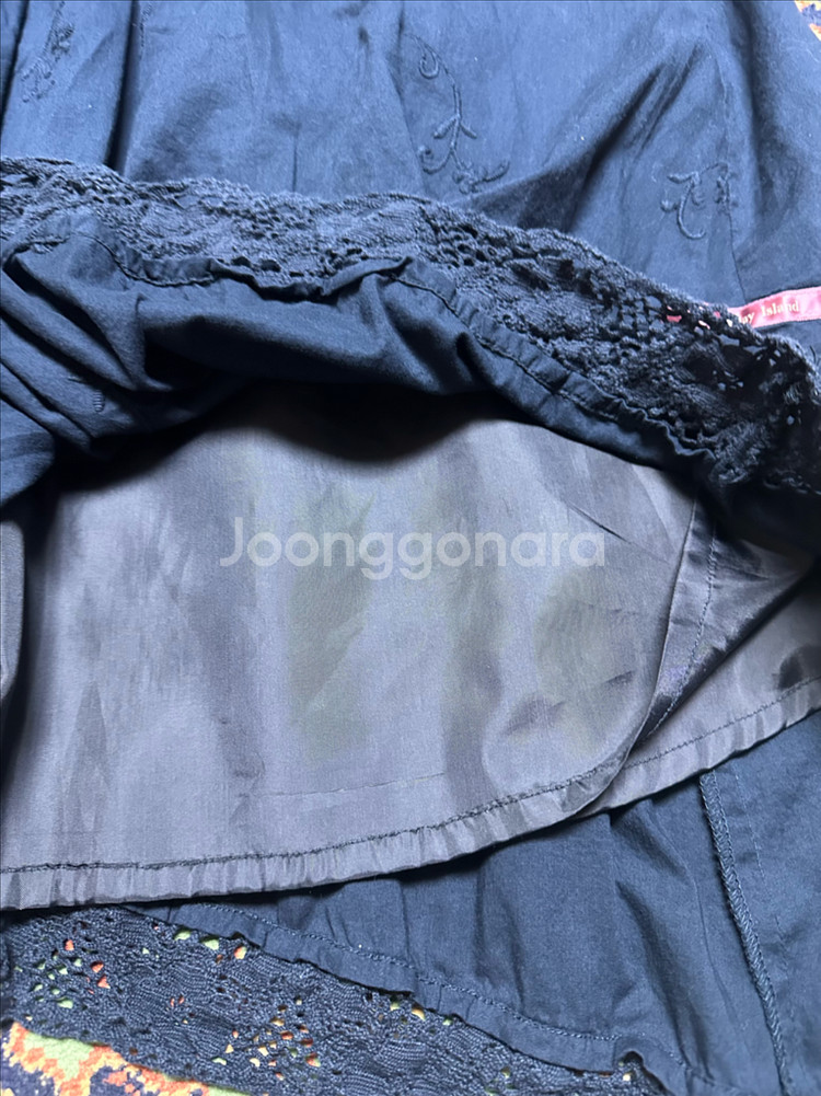 써스데이아일랜드 자수면 스커트--3