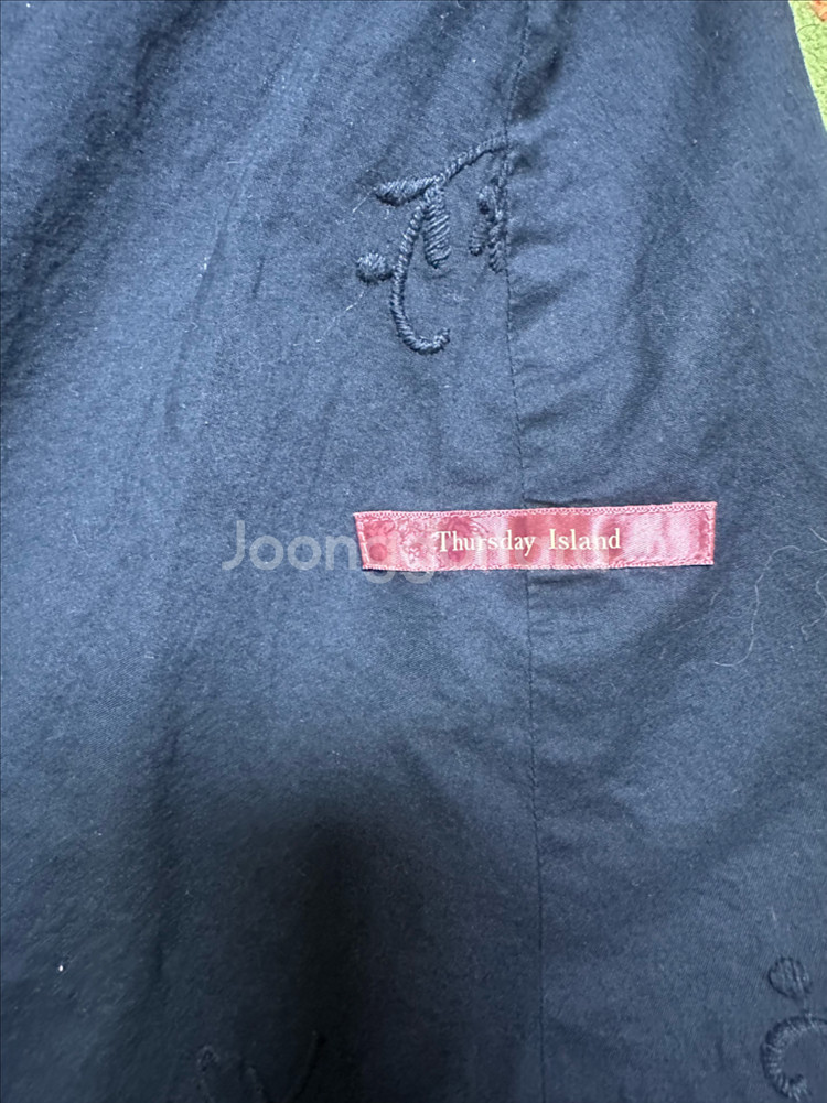 써스데이아일랜드 자수면 스커트--1