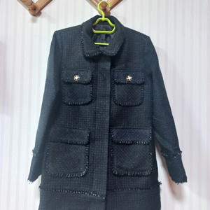 soo 검정 트위드스타일 자켓