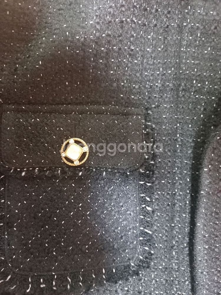 soo 검정 트위드스타일 자켓--5