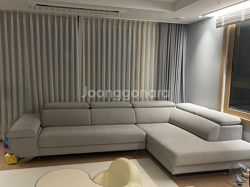 페브릭쇼파 L자형 6인 코너형--2