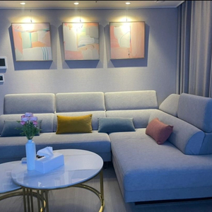 페브릭쇼파 L자형 6인 코너형