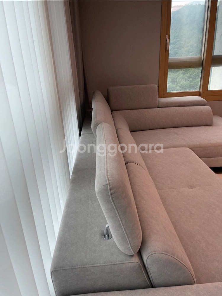 페브릭쇼파 L자형 6인 코너형--5