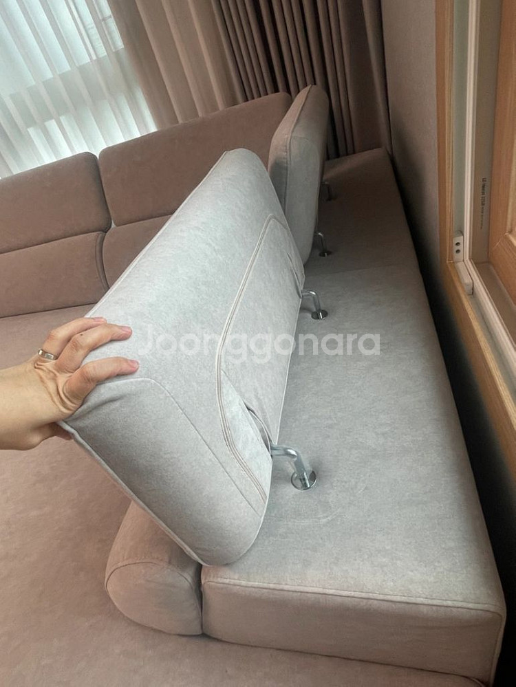 페브릭쇼파 L자형 6인 코너형--6