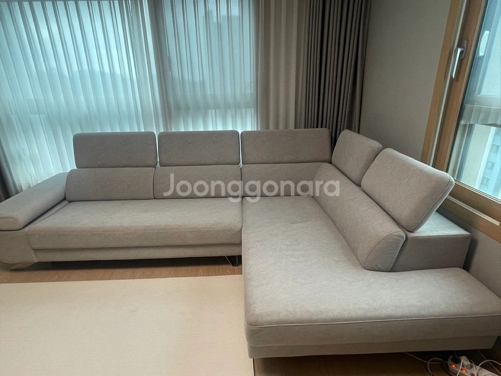 페브릭쇼파 L자형 6인 코너형--4