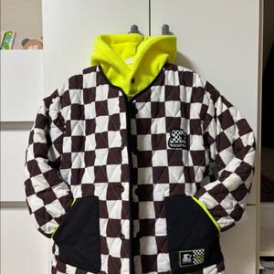 히로 체커 리버시블 점퍼 (+후드티 130사이즈)