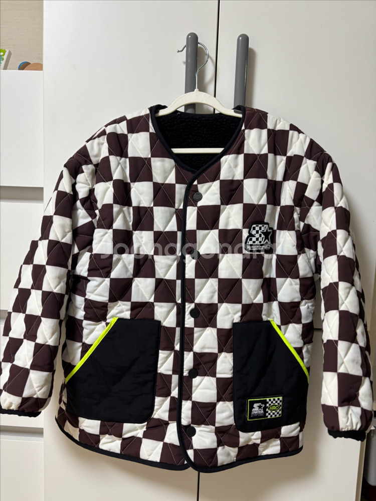 히로 체커 리버시블 점퍼 (+후드티 130사이즈)--2