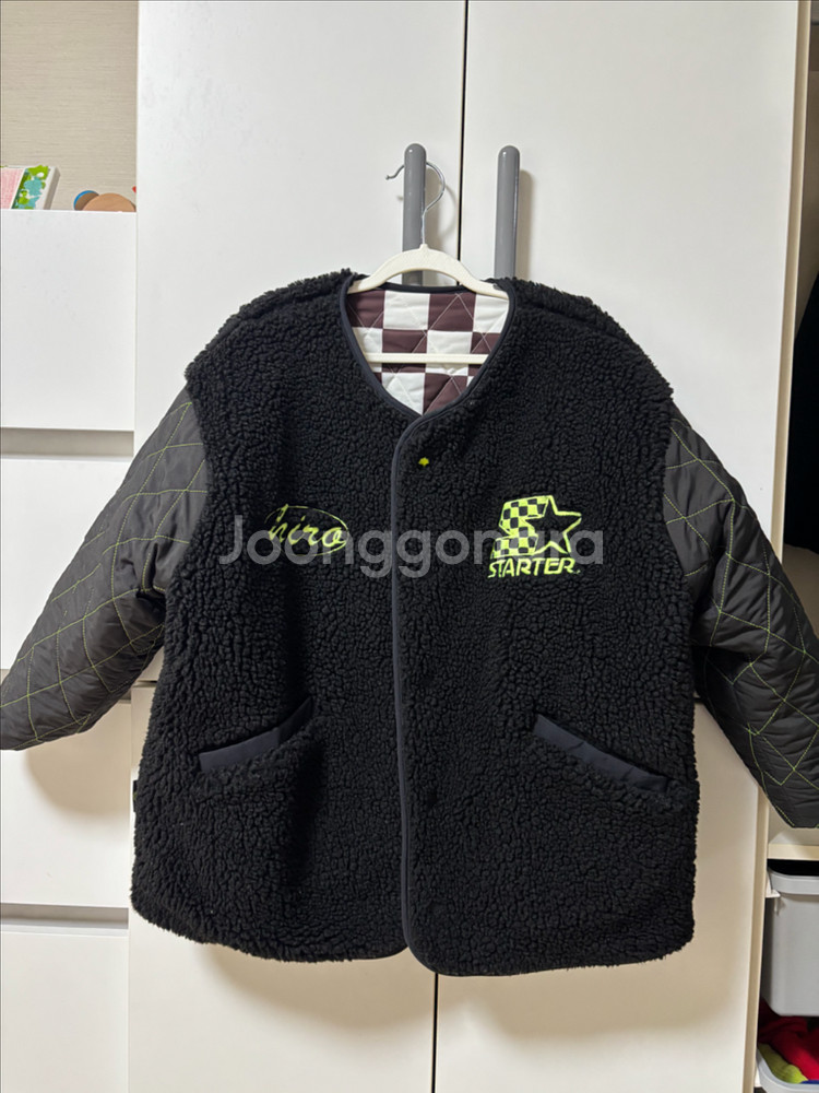 히로 체커 리버시블 점퍼 (+후드티 130사이즈)--1