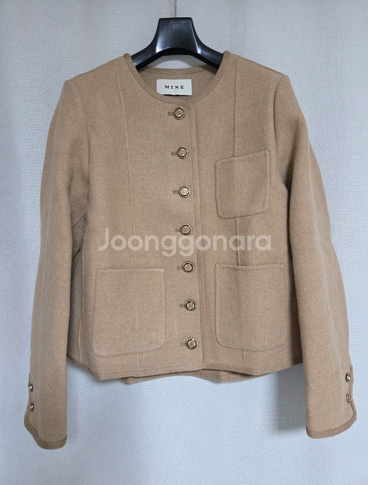 마인 로고버튼 카멜자켓 (랑방,마인,타임,더캐시미어)--1