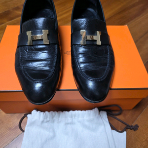 에르메스 H 로고 레더 로퍼 41.5