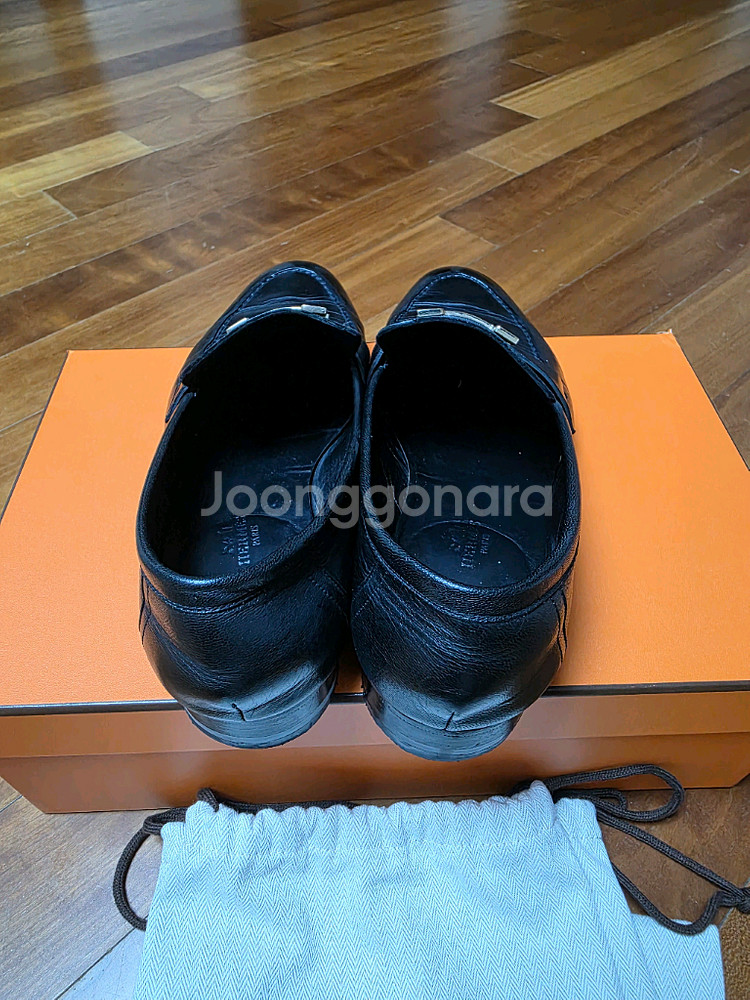 에르메스 H 로고 레더 로퍼 41.5--2