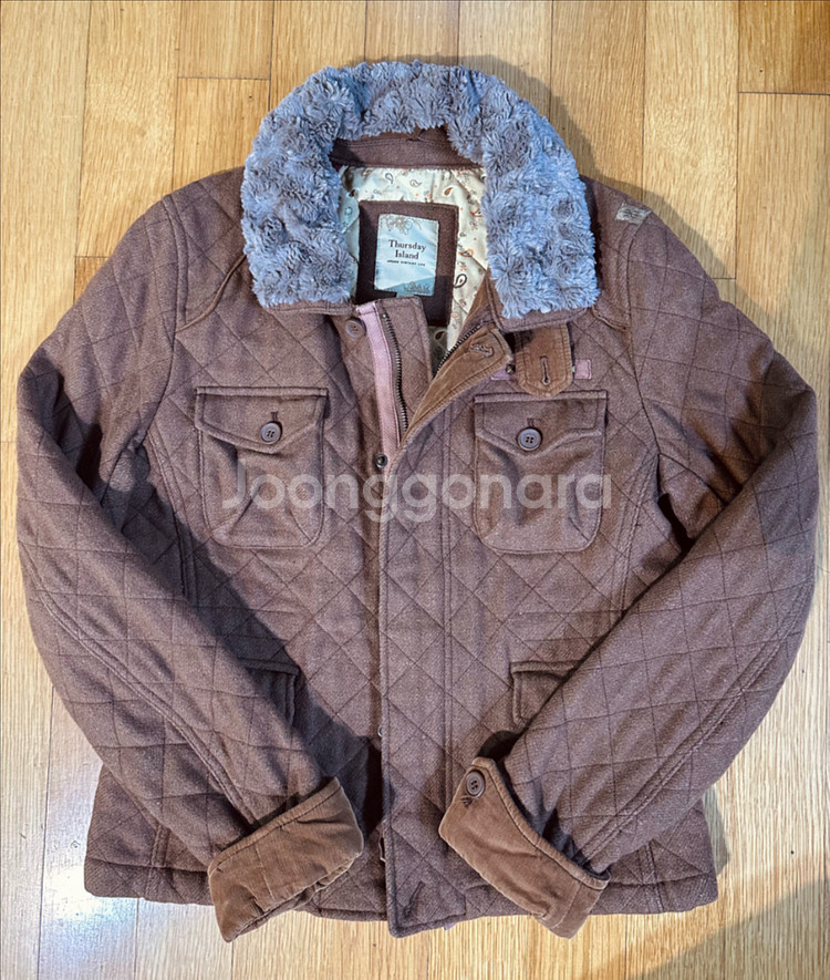 써스데이아일랜드 누빔자켓--0