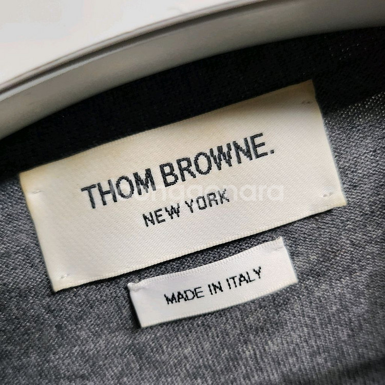 톰브라운 사선완장 메리노 울 가디건 2사이즈--3