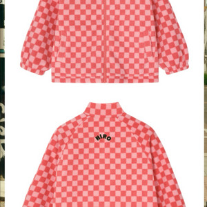 히로 체커플리스 130 핑크 새상품