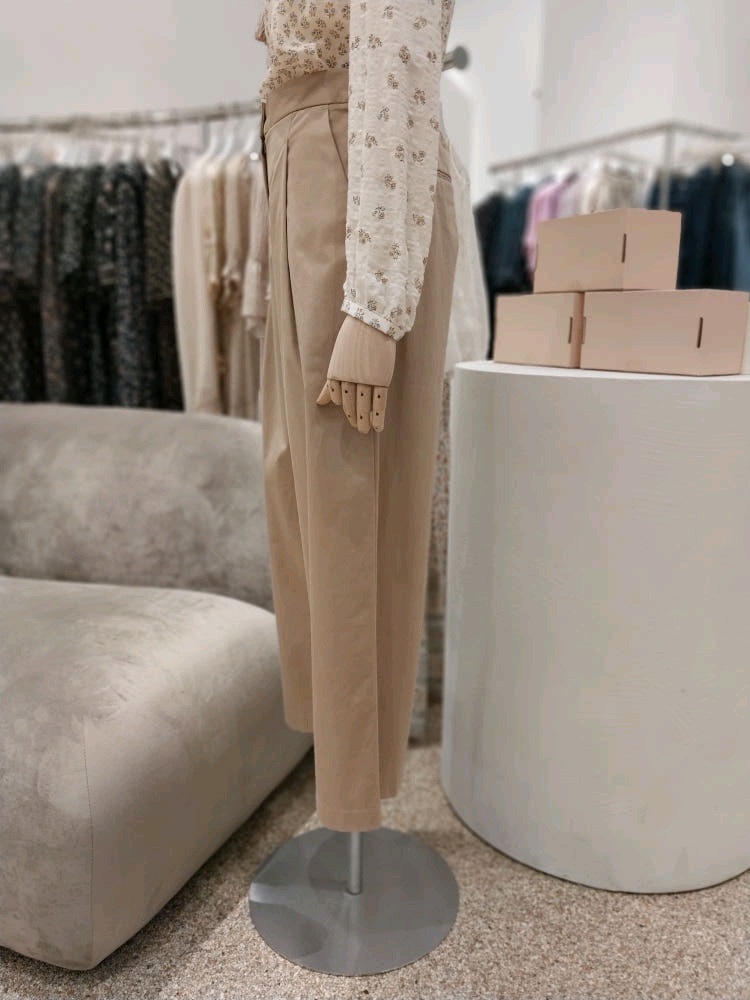 써스데이아일랜드 와이드 팬츠--1